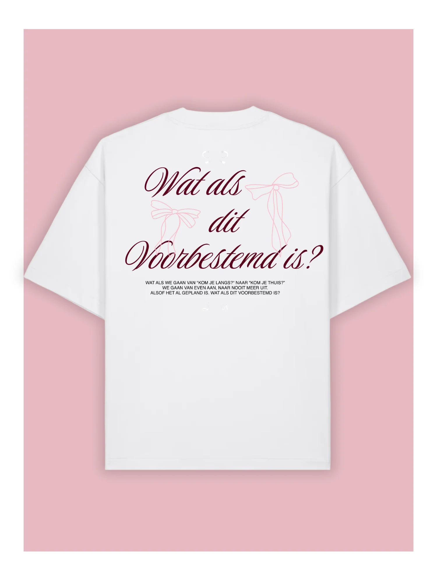 LUNA | "Voorbestemd" T-Shirt Wit - Image 3